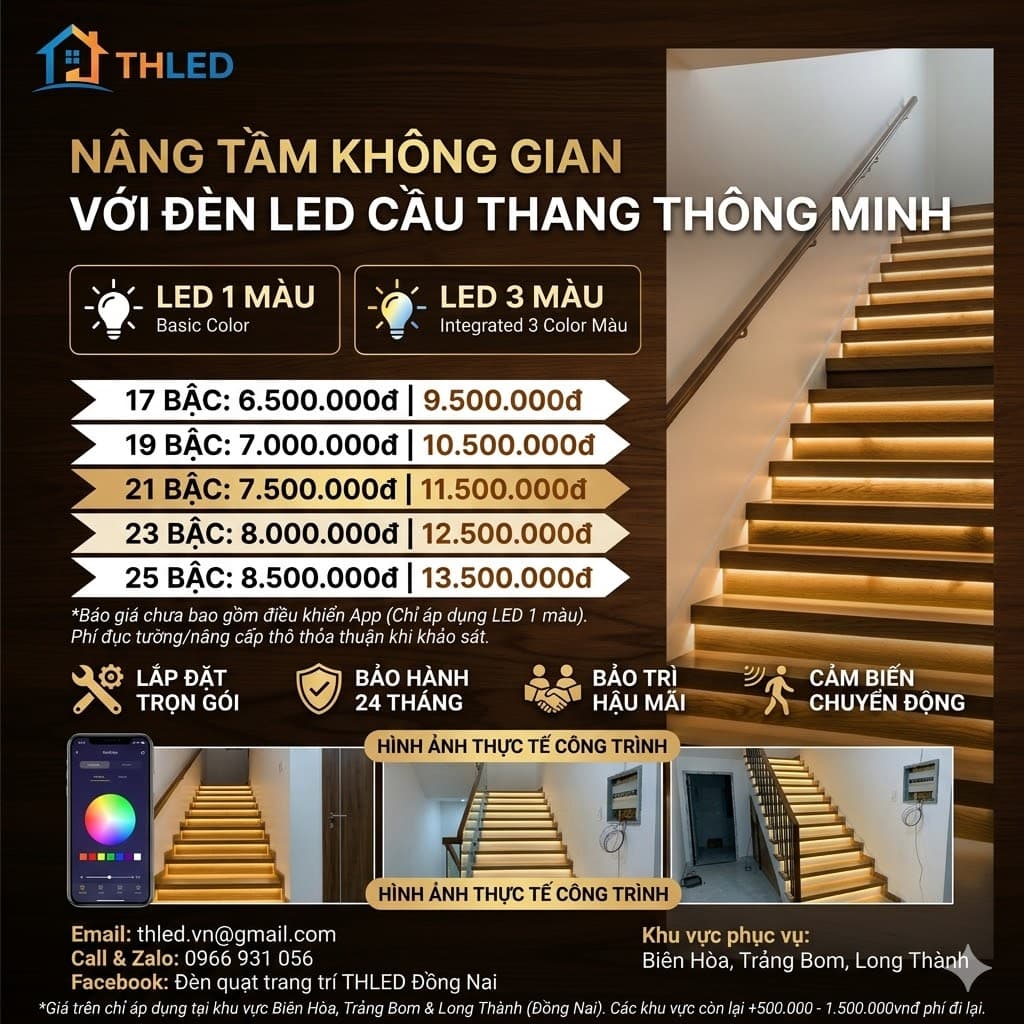 Bảng giá LED 1 màu và 3 màu THLED