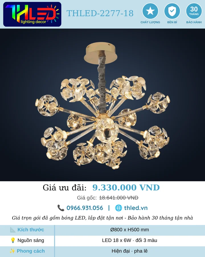 Đèn chùm THLED-2277-18