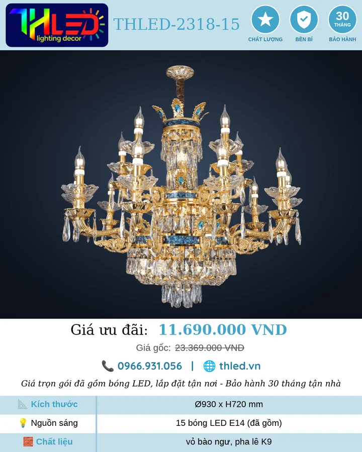 Đèn chùm THLED-2318-15
