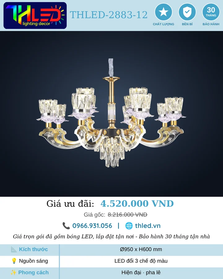 Đèn chùm THLED-2883-12