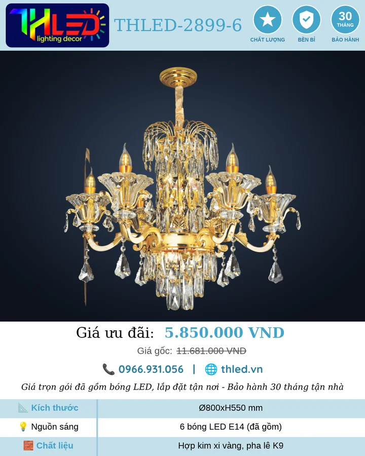 Đèn chùm THLED-2899-6