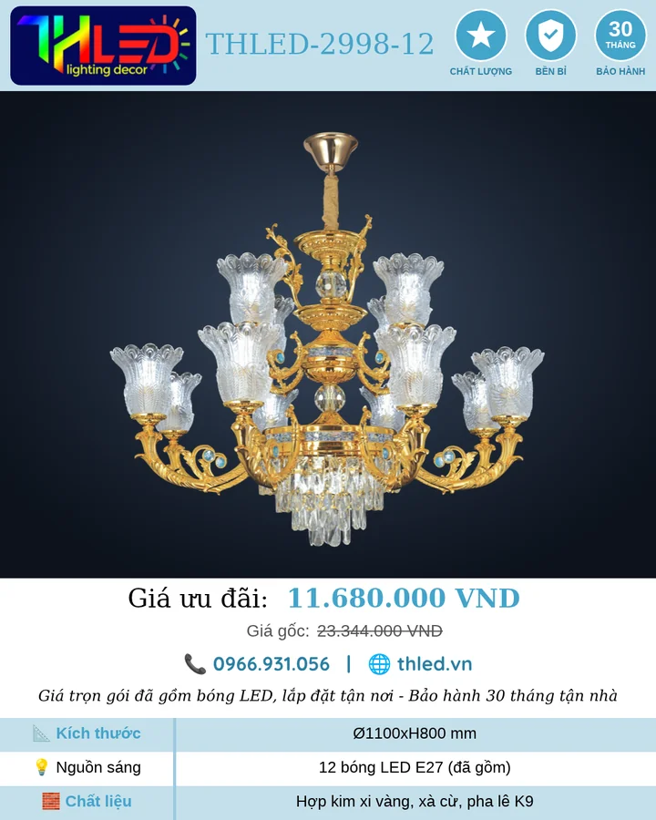 Đèn chùm THLED-2998-12