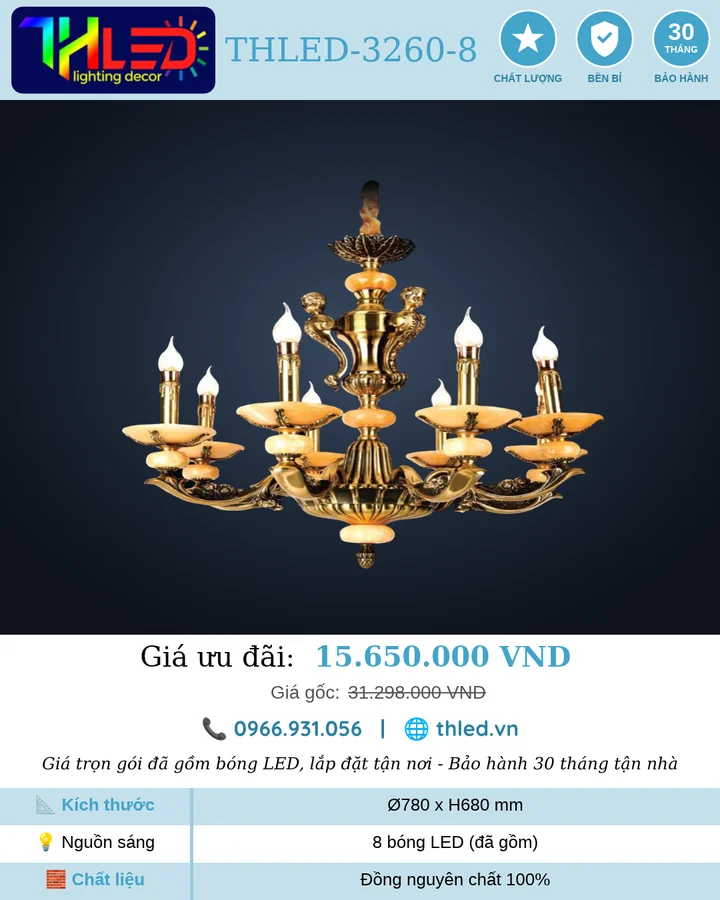 Đèn chùm THLED-3260-8