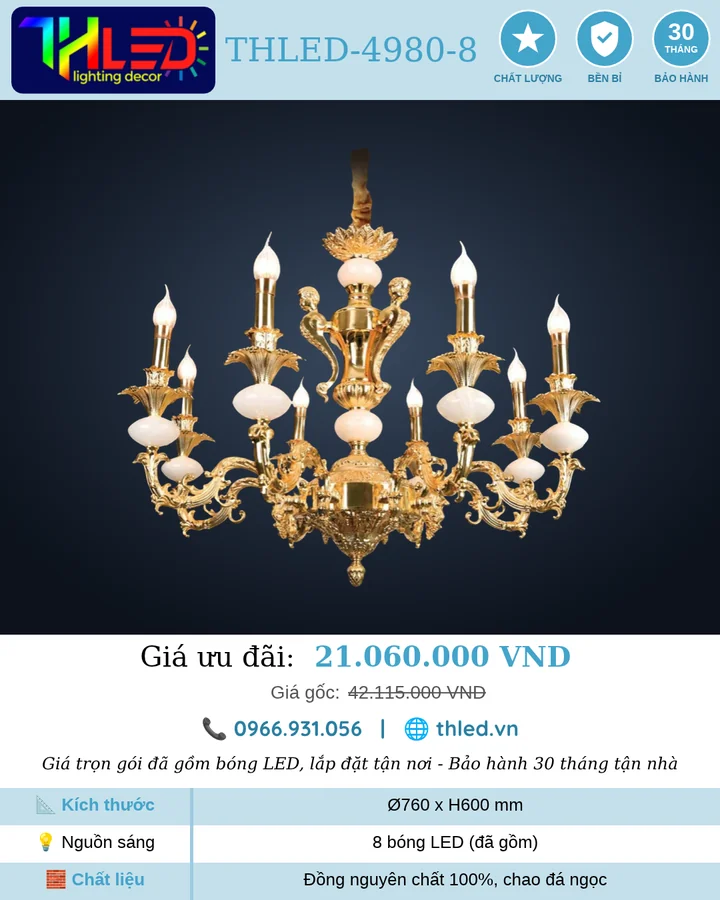 Đèn chùm THLED-4980-8