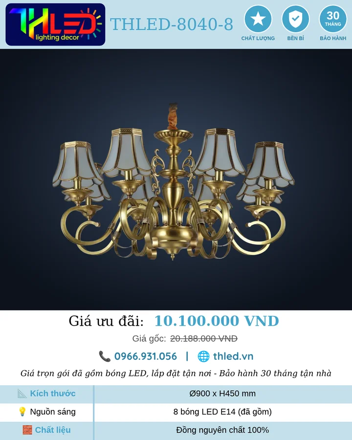 Đèn chùm THLED-8040-8