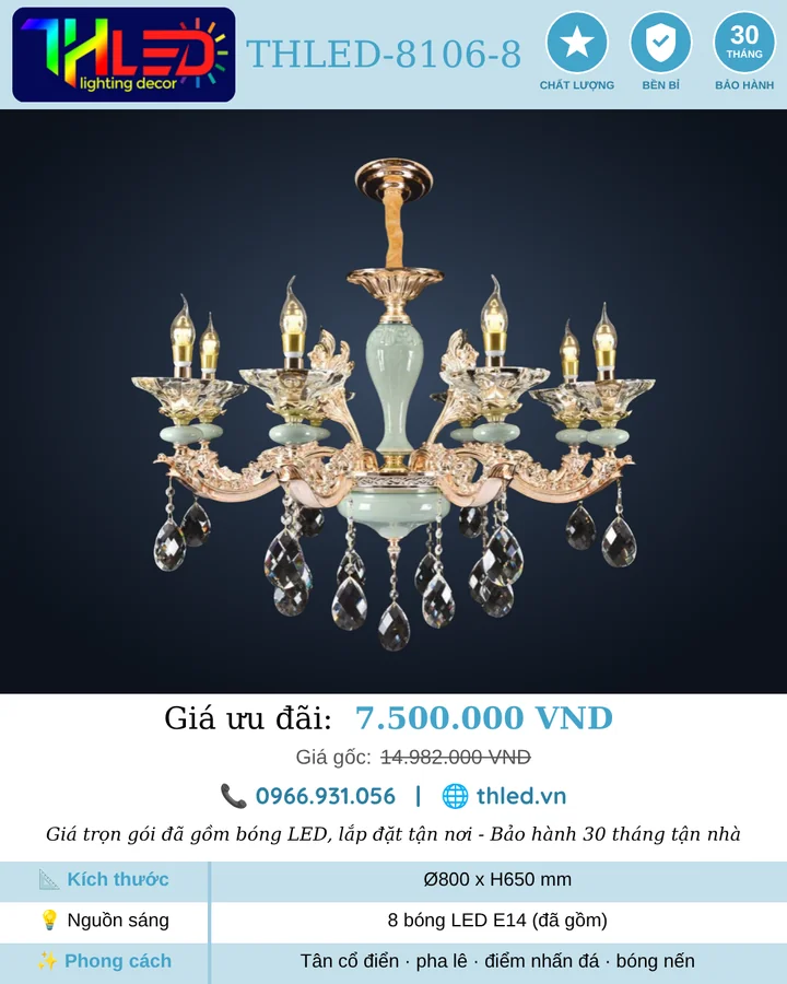 Đèn chùm THLED-8106-8