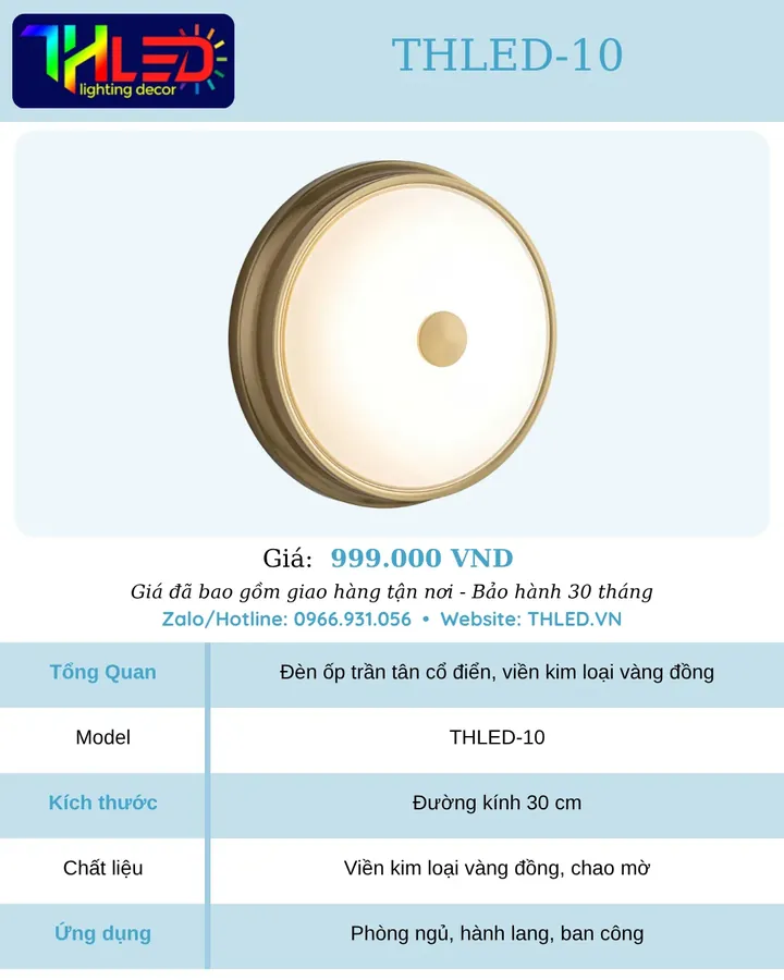 Đèn ốp trần THLED-10