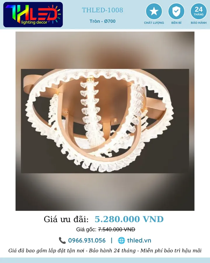 Đèn ốp trần THLED-1008