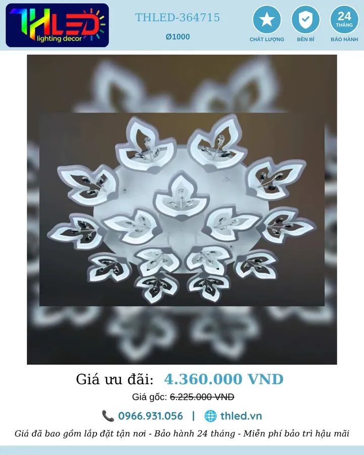 Đèn ốp trần THLED-364715