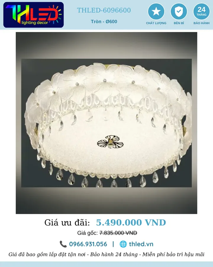 Đèn ốp trần THLED-6096600