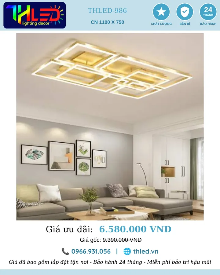 Đèn ốp trần THLED-986