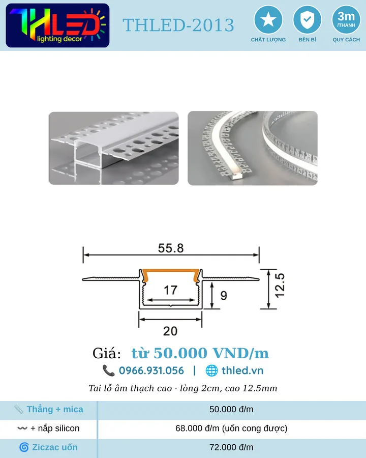 Nhôm profile THLED-2013