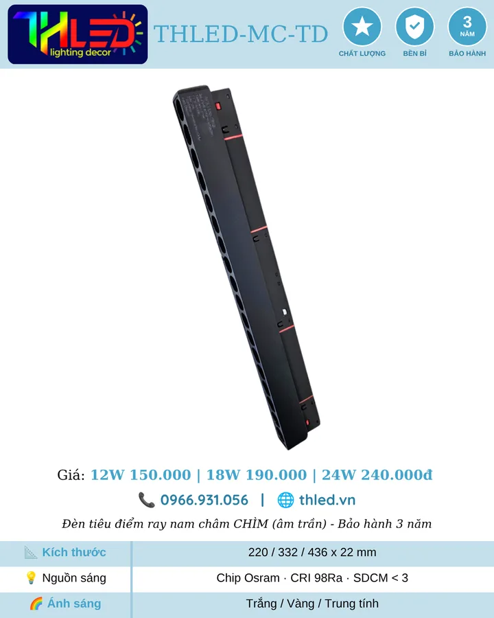 Tiêu điểm nam châm chìm THLED-MC-TD