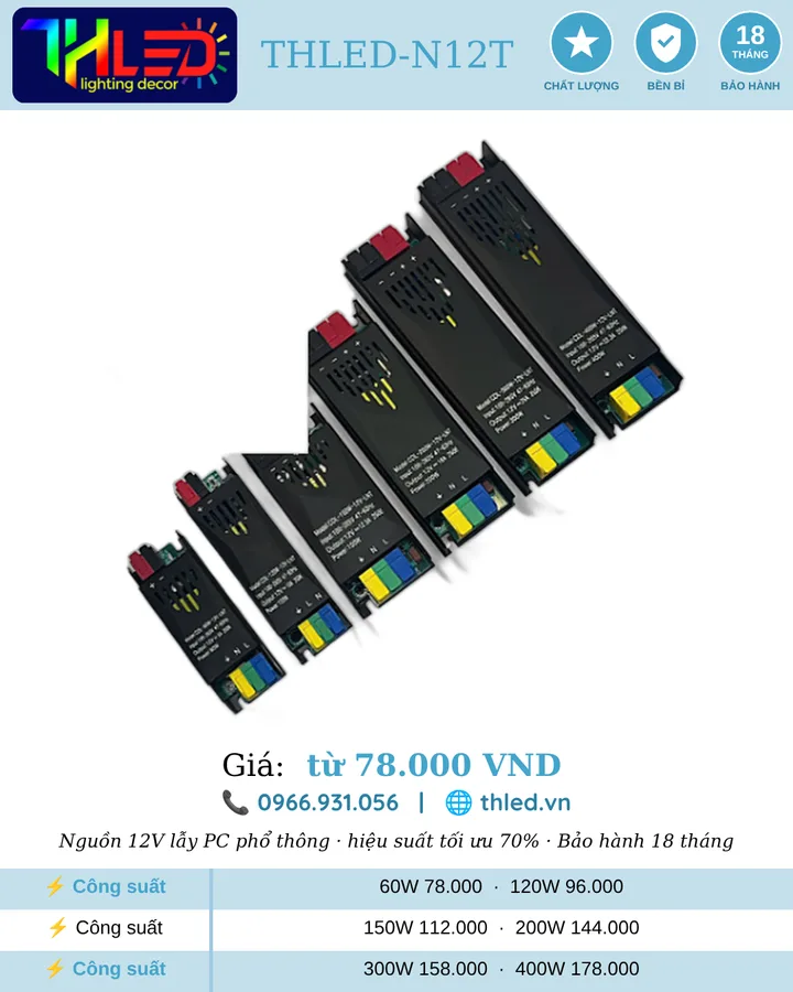 Bộ nguồn THLED-N12T