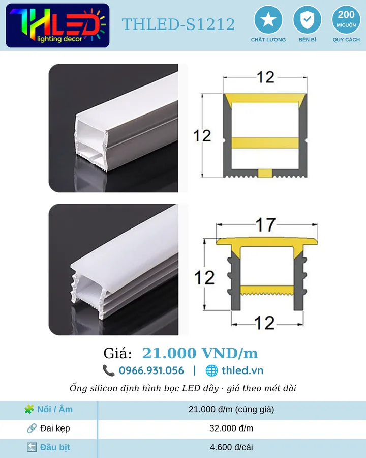 Silicon định hình THLED-S1212